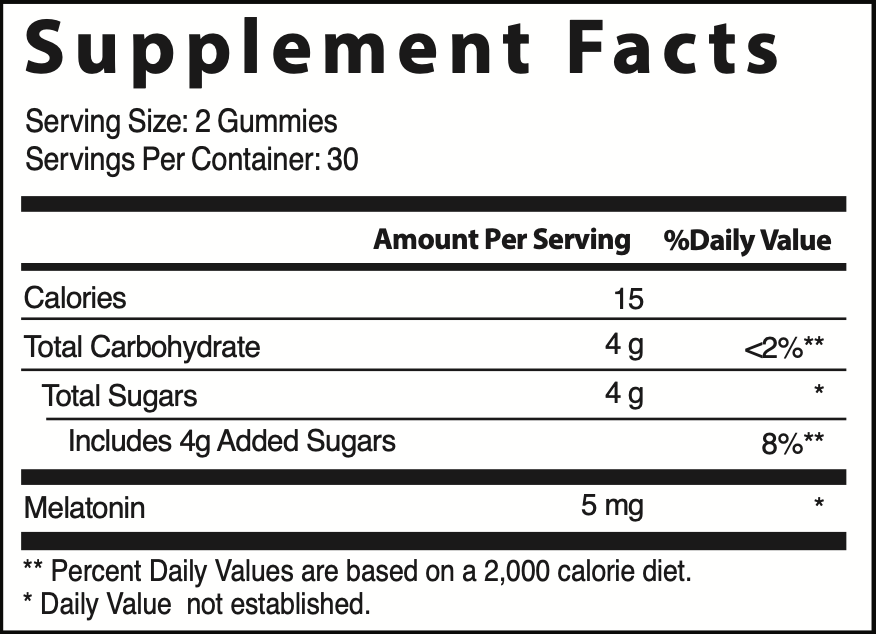 Melatonin Blackberry Gummies